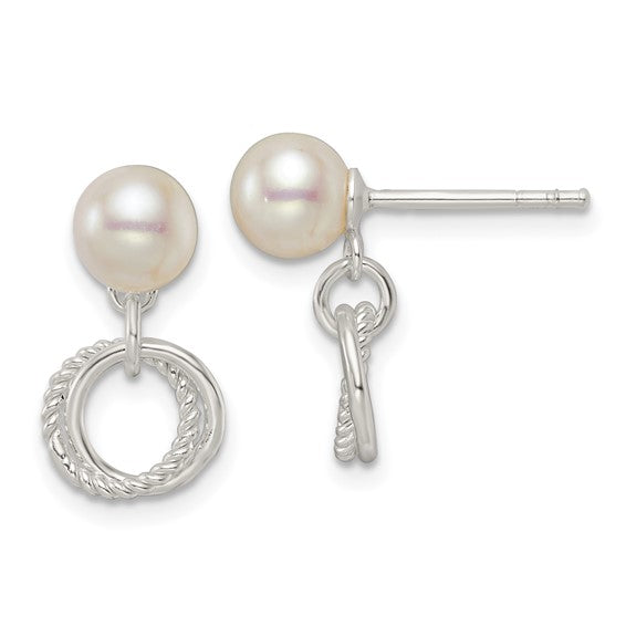 Sterling Silver Pearl Drop Earrings