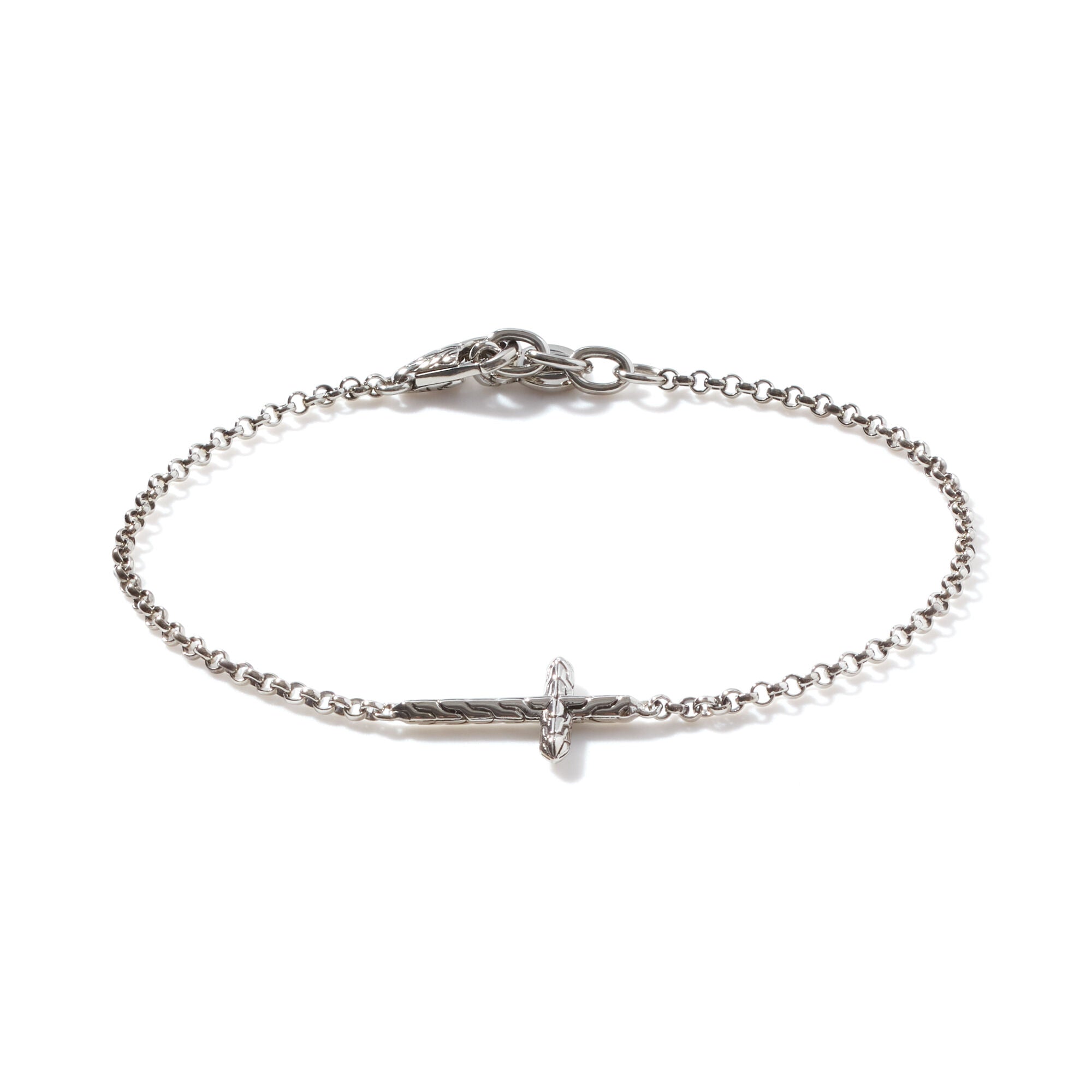 Sterling Silver Cross Bracelet