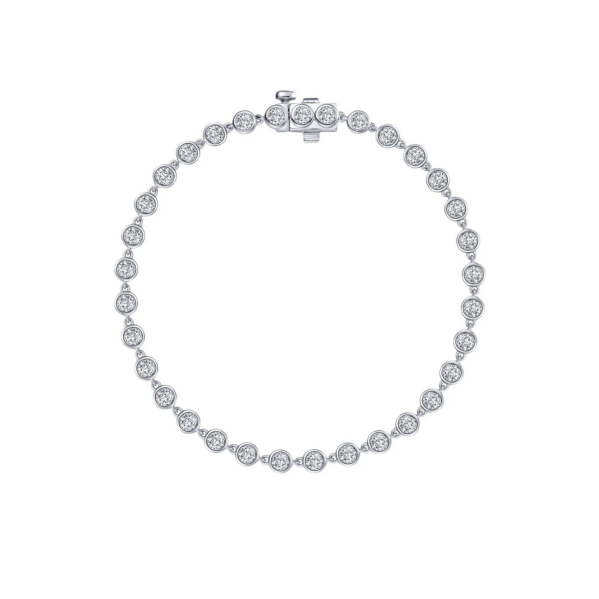 Sterling Silver CZ Tennis Bracelet