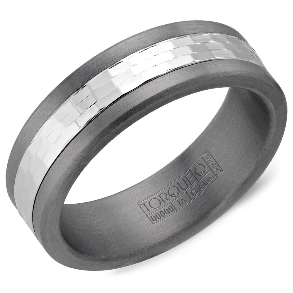 Men's Tantalum Two Tone Satin 7mm Band