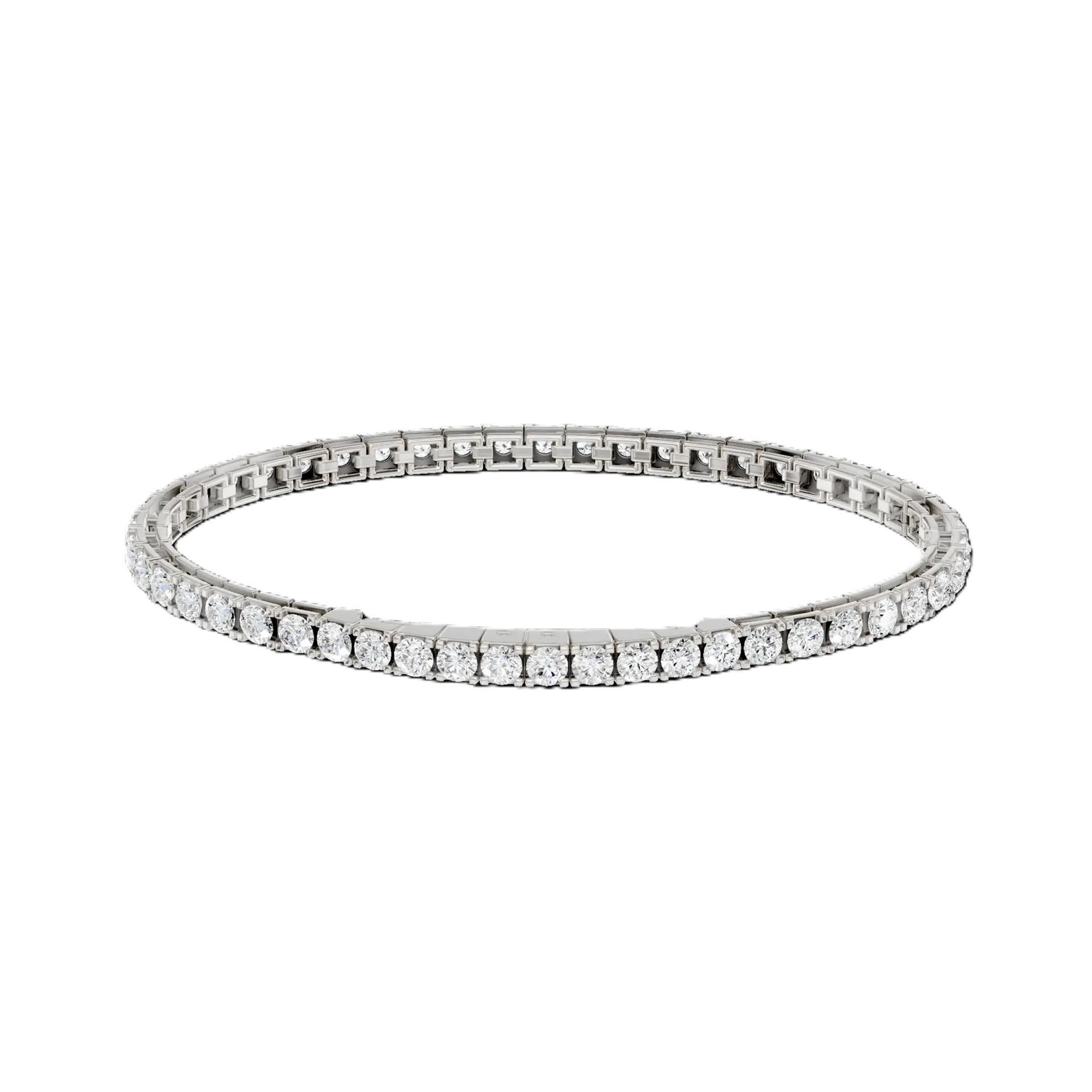 Women's 14K White Gold Lab Grown Diamond Tennis Bracelet