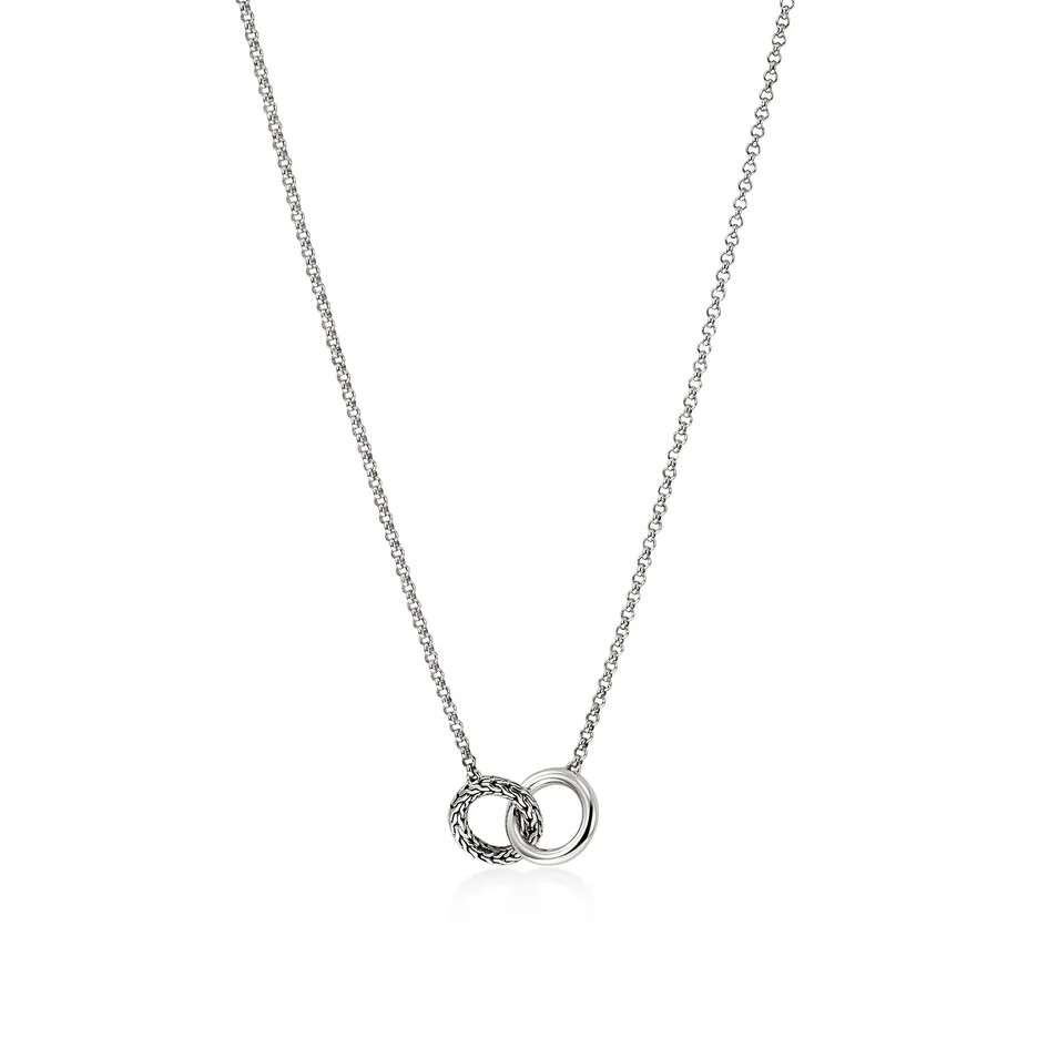 Sterling Silver Interlocking Circles Necklace