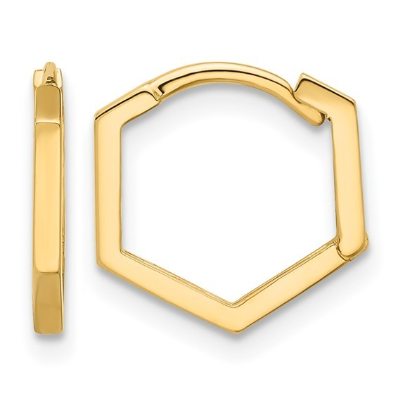 14K Yellow Gold Hoop Earrings