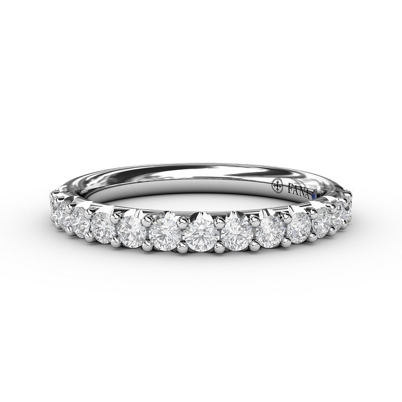Women's 14K White Gold Diamond Prong Set Band