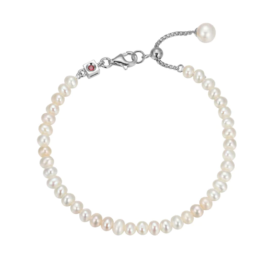 Sterling Silver Pearl Bracelet