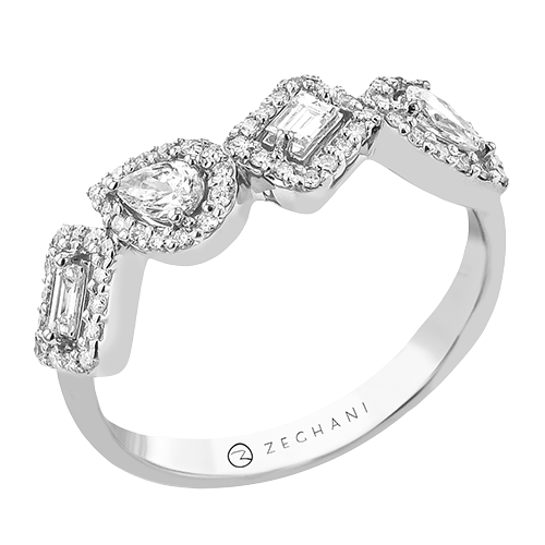 14K Yellow Gold Diamond Contemporary Ring