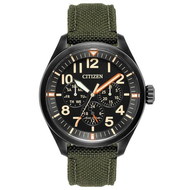 Men's Black Stainless Steel Chronograph Watch