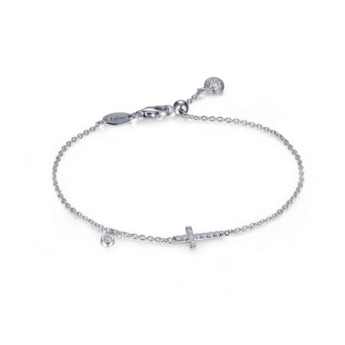 Sterling Silver CZ Cross Bracelet – Yelton Fine Jewelers