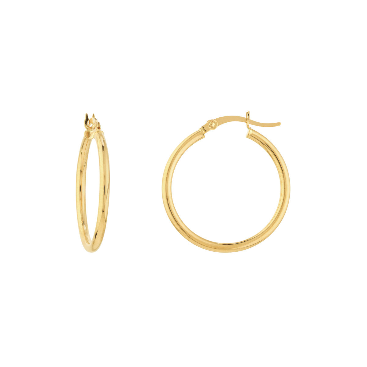 14 Karat Yellow Gold Hoop Earrings