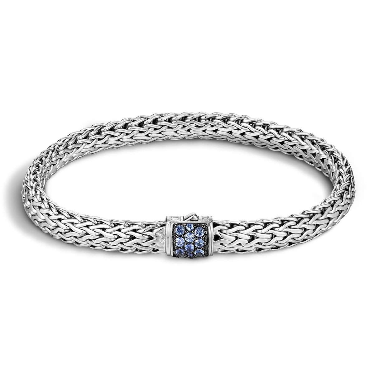 Sterling Silver Sapphire Chain Bracelet