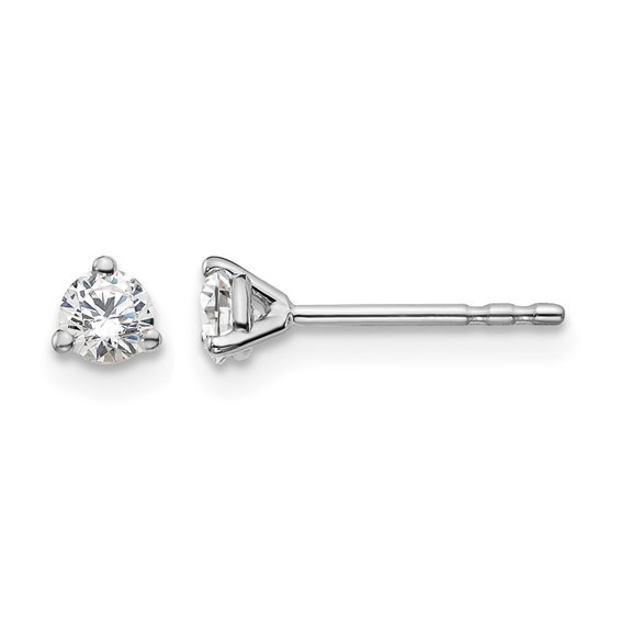 14K White Gold Lab Grown Diamond Stud Earrings