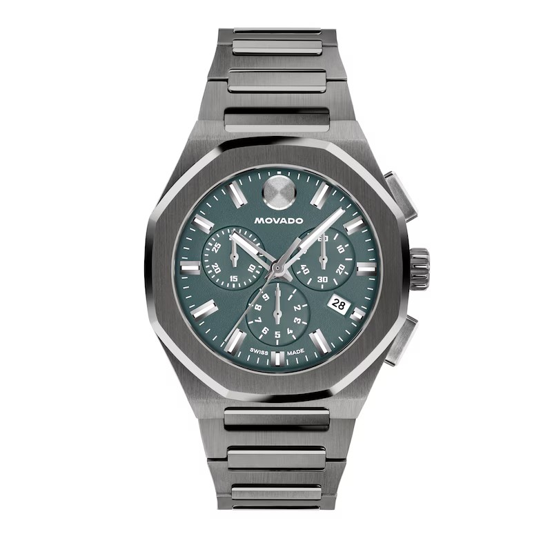 Men's Gray Stainless Steel Chronograph Watch
