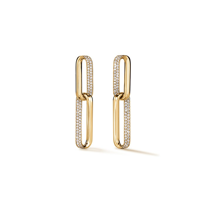 18K Yellow Gold Drop Earrings