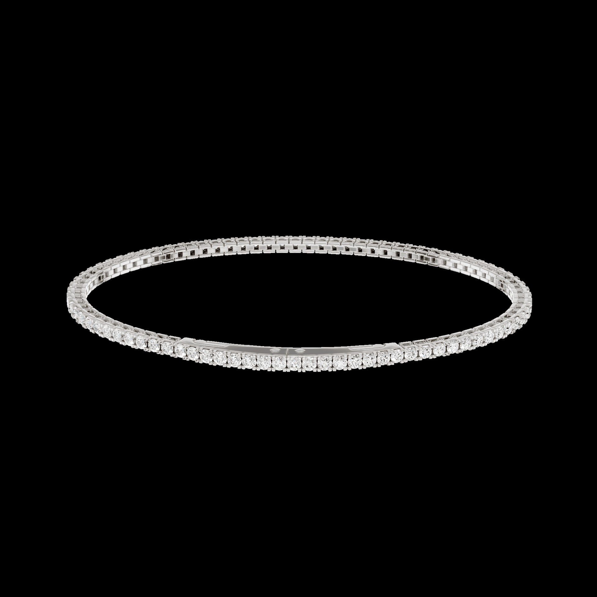 Women's 14K White Gold Lab Grown Diamond Tennis Bracelet