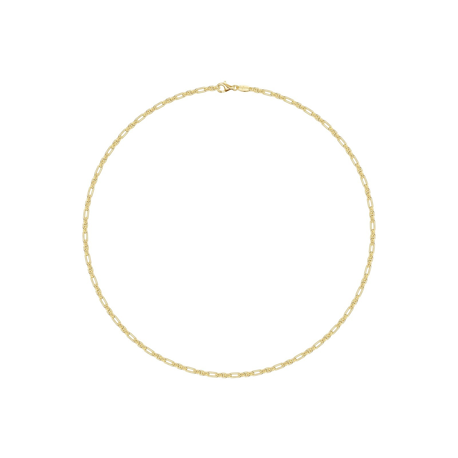 Sterling Silver Yellow Gold Plated Open Link Chain
