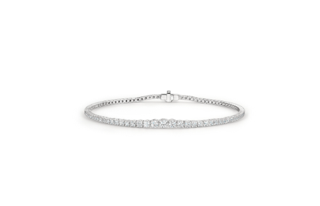 Women's 18K White Gold Diamond Tennis Bracelet
