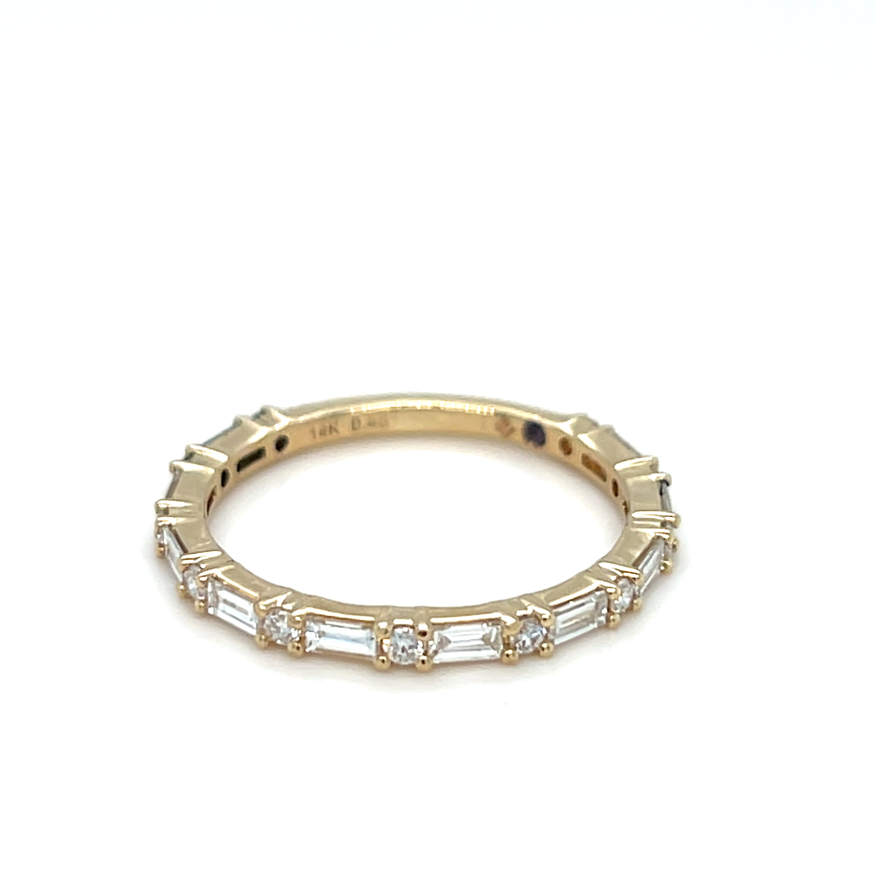 Women's 14K Yellow Gold Diamond Prong Set Band