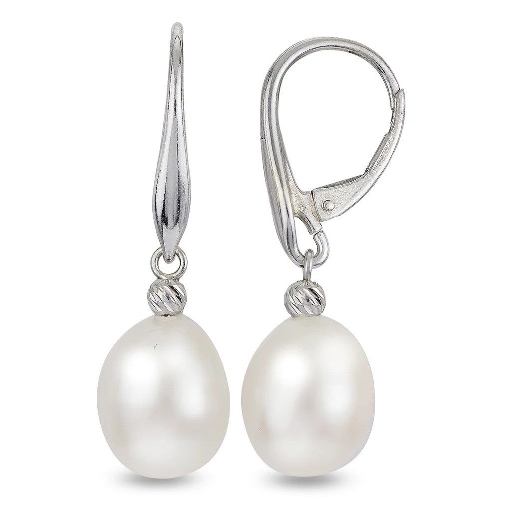 Sterling Silver Pearl Drop Earrings