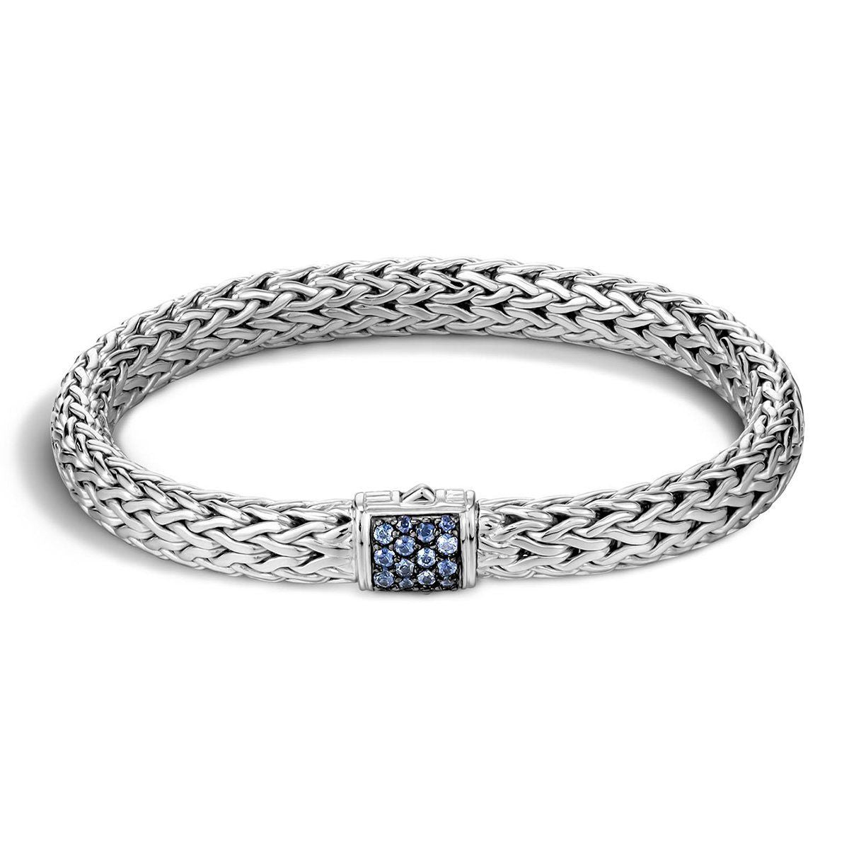 Sterling Silver Sapphire Chain Bracelet