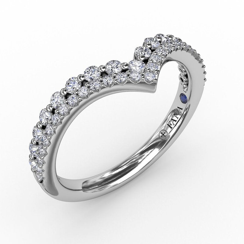 Women's 14K White Gold Diamond Prong Set Band