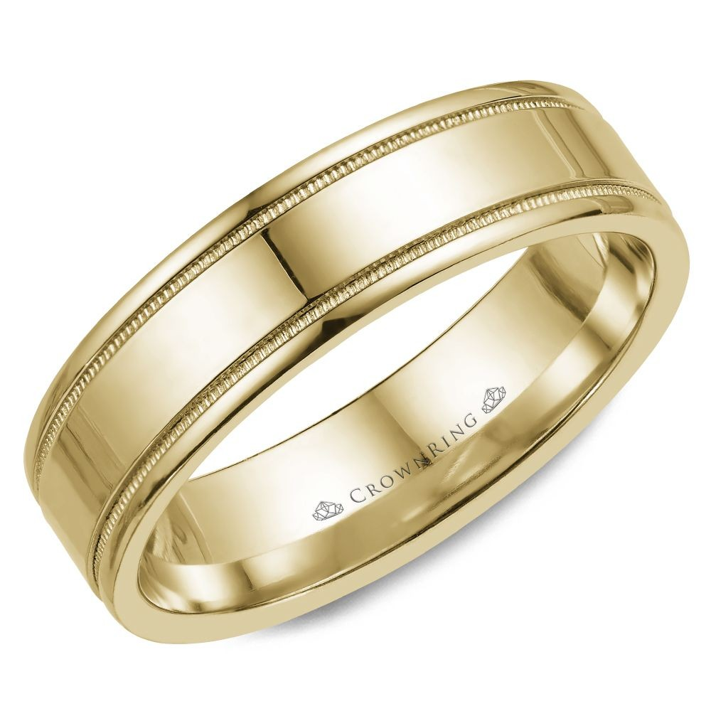Men's 14K Yellow Gold Polished 6mm Band