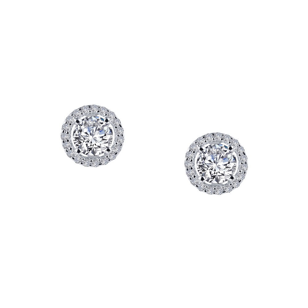 Sterling Silver CZ Stud Earrings