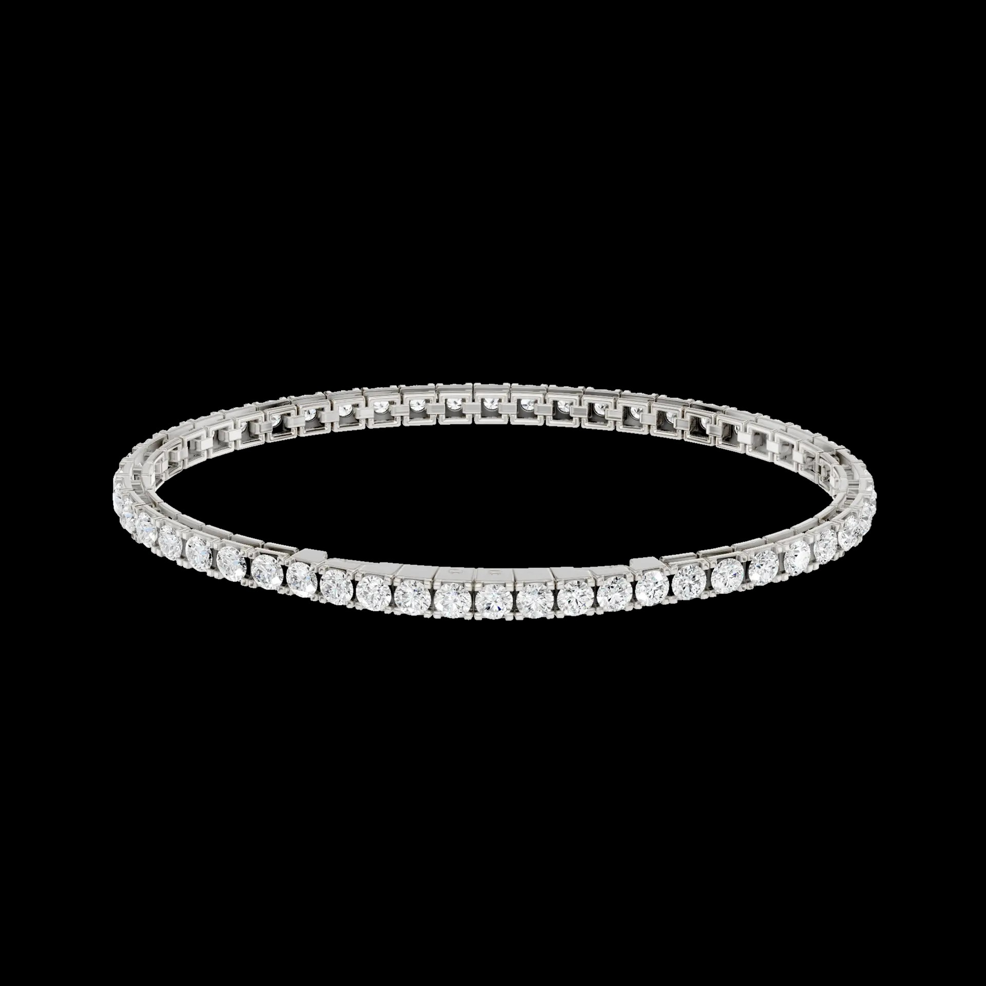 Women's 14K White Gold Lab Grown Diamond Tennis Bracelet