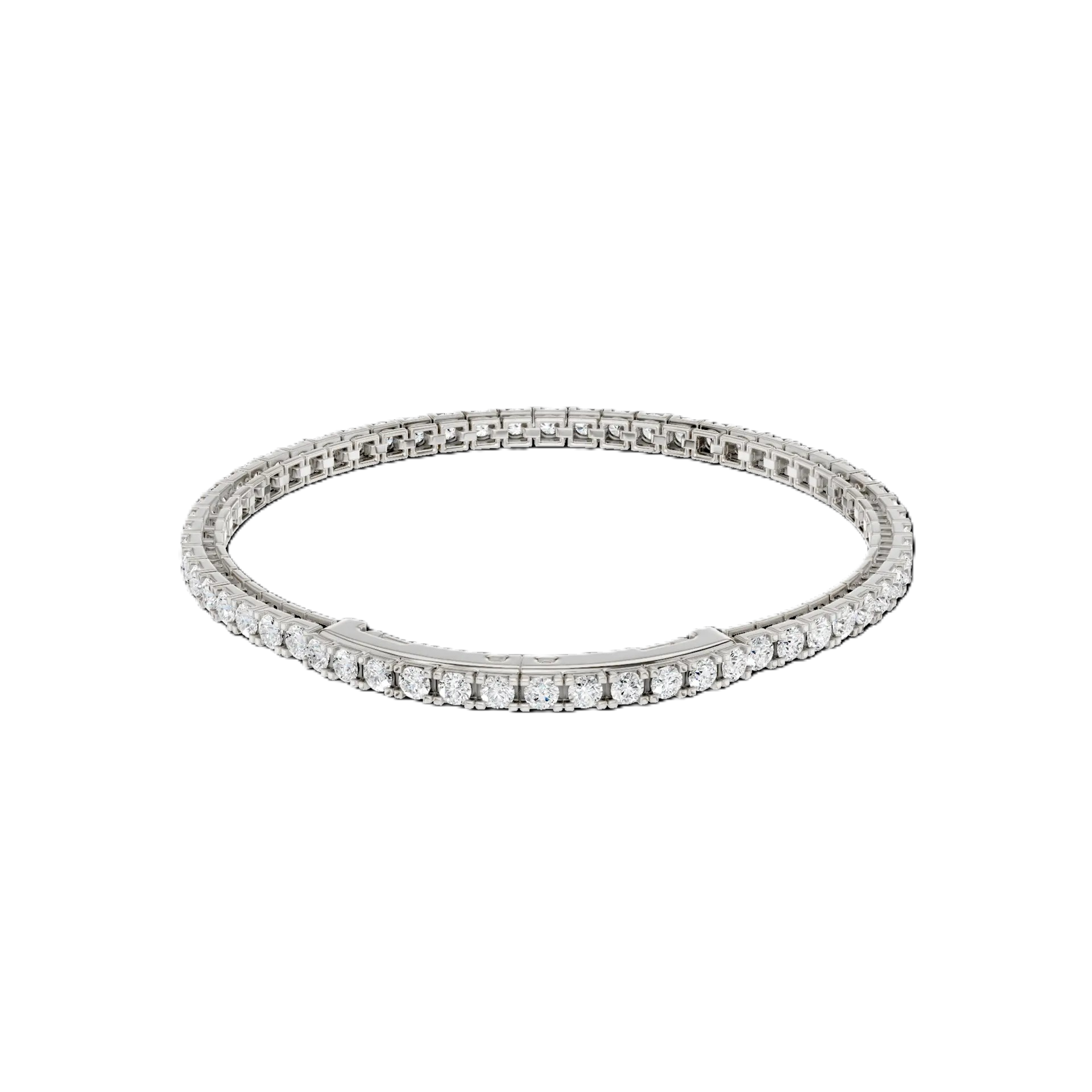 Women's 14K White Gold Lab Grown Diamond Tennis Bracelet