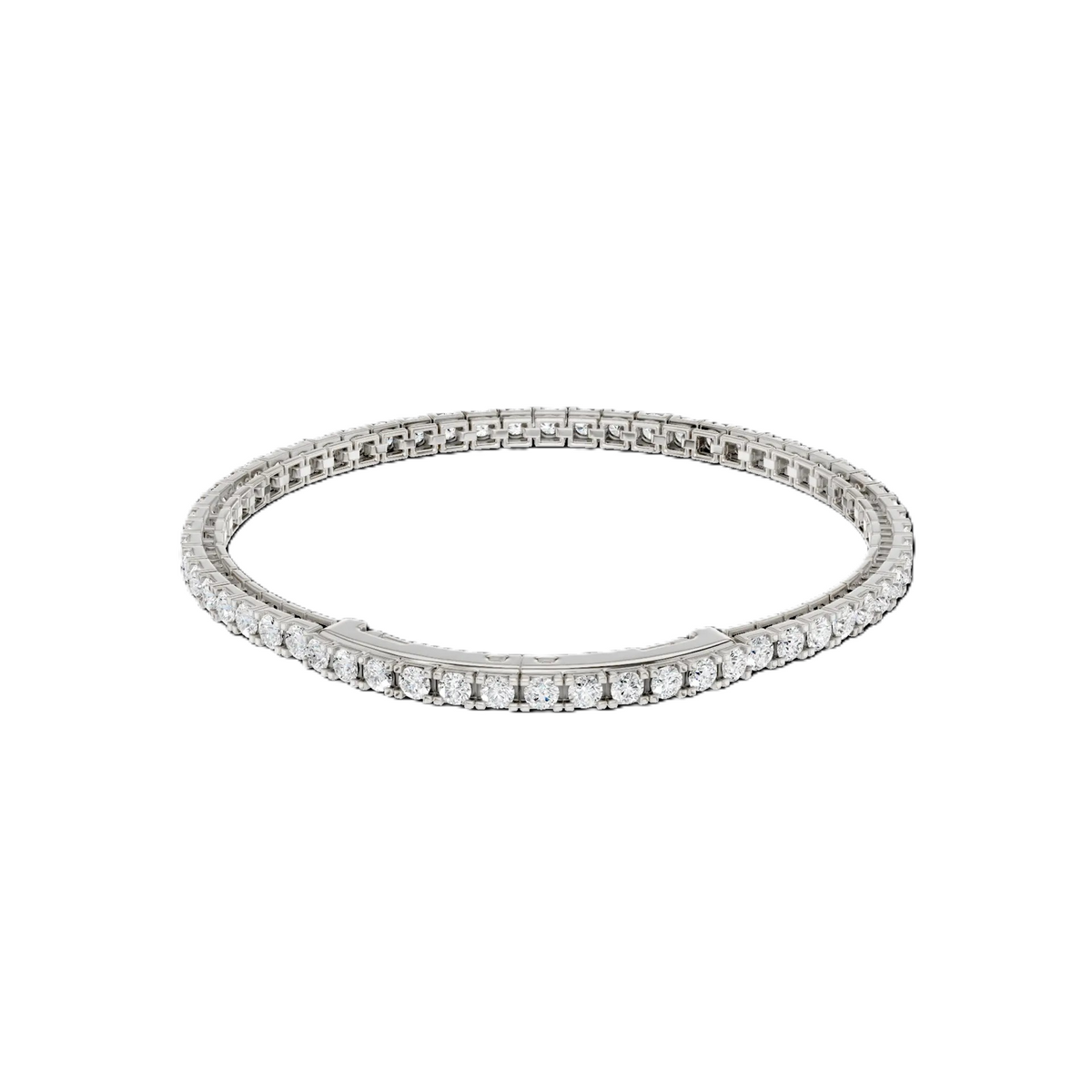 Women's 14K White Gold Lab Grown Diamond Tennis Bracelet