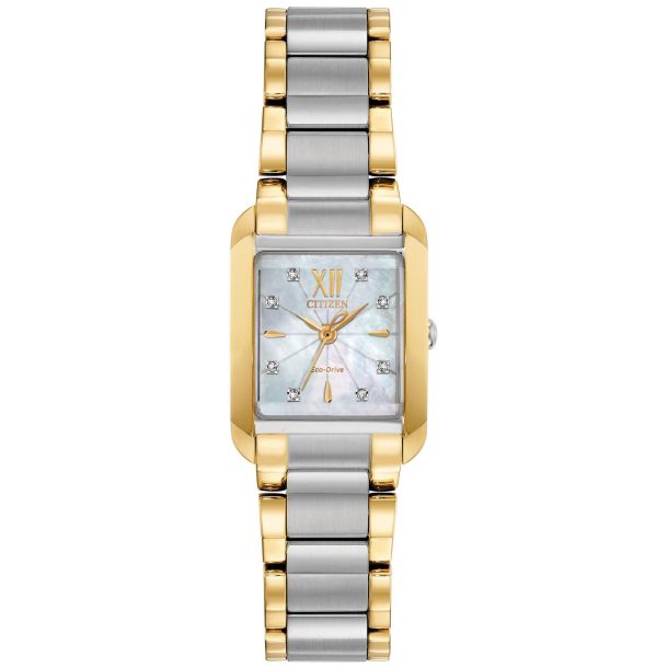 Women's Two Tone Stainless Steel Dress Watch