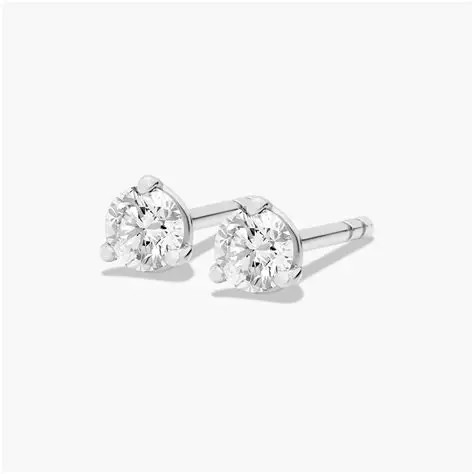 14K White Gold Lab Grown Diamond Stud Earrings