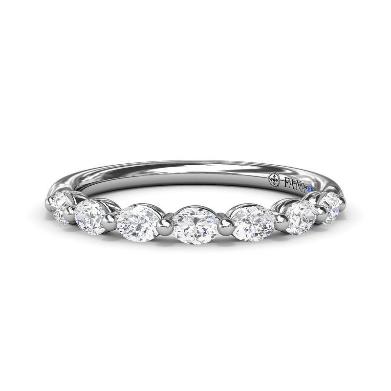Women's 14K White Gold Diamond Prong Set Band