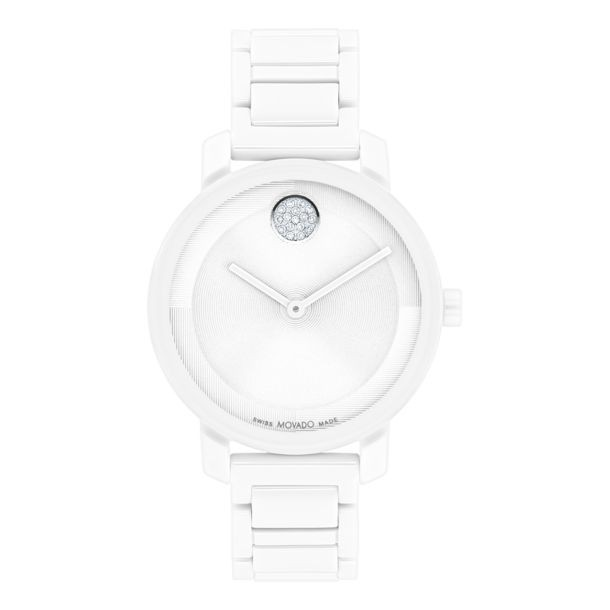 Women's White Ceramic Dress Watch