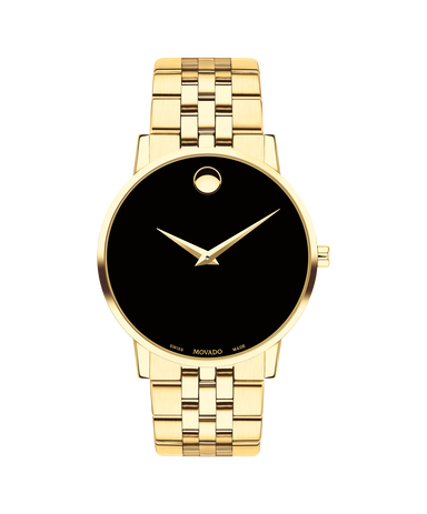 Men's Yellow Stainless Steel Dress Watch