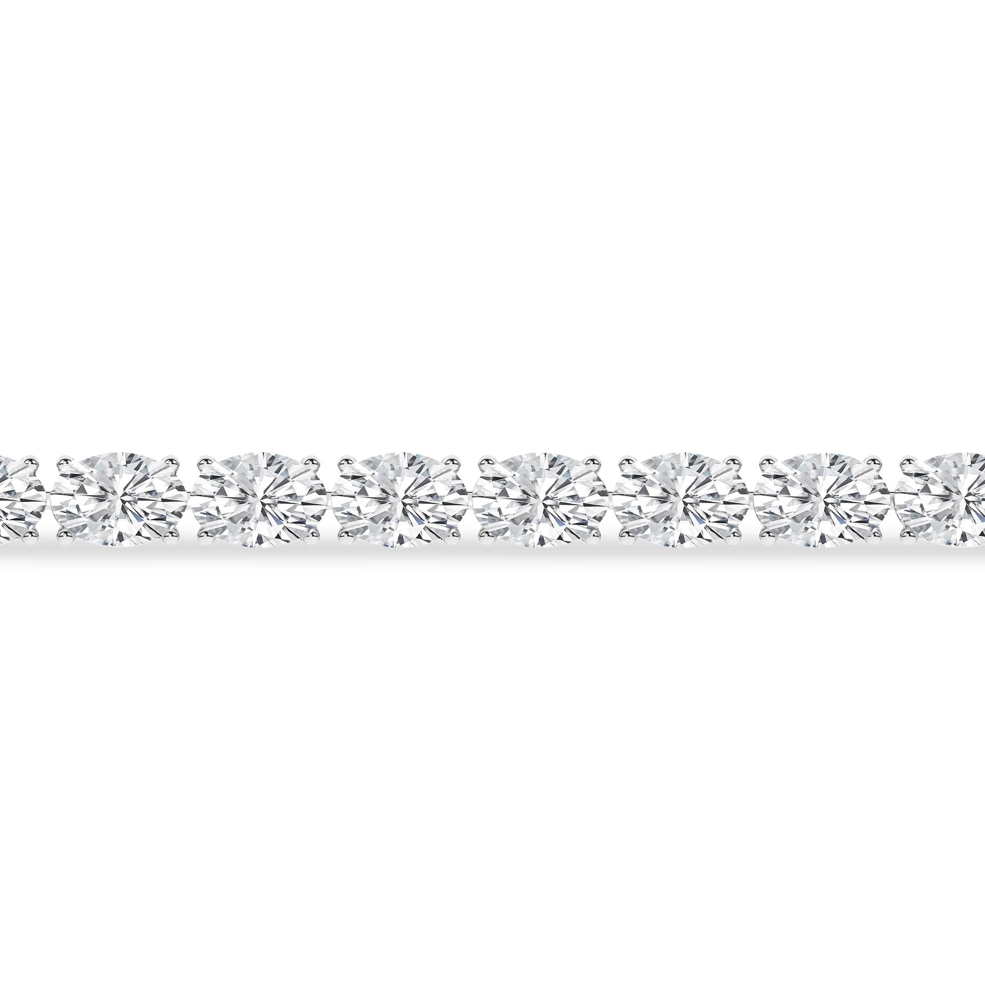 Ladies 14K White Gold Lab Grown Diamond Tennis Bracelet