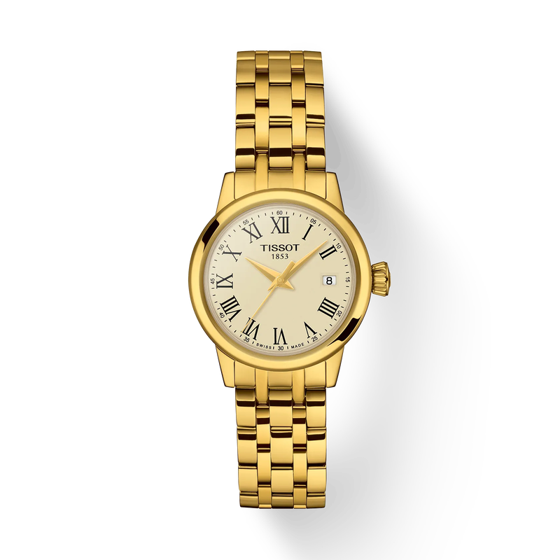 Women's Yellow Gold Stainless Steel Dress Watch