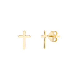 14K Yellow Gold Stud Earrings