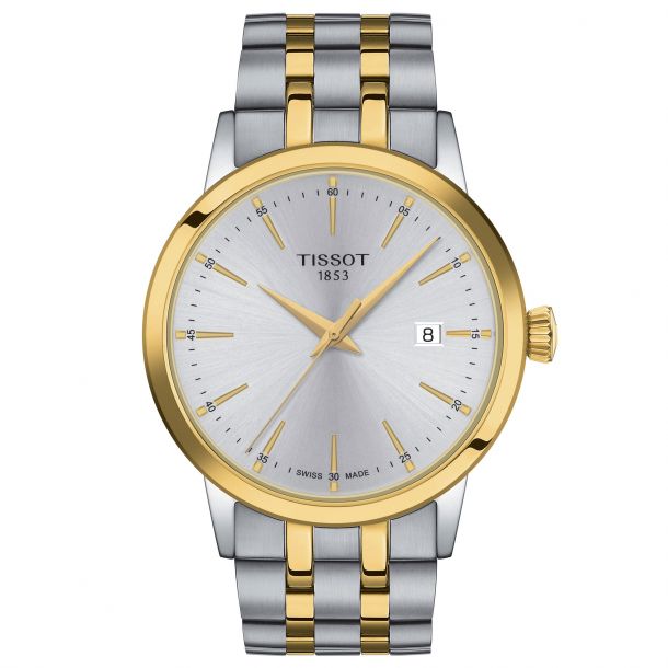 Men's Two Tone Stainless Steel Dress Watch