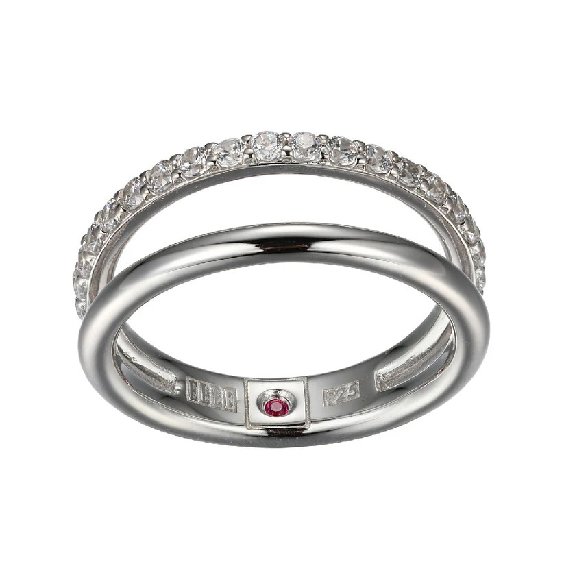 Sterling Silver CZ Stackable Ring