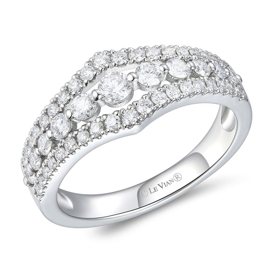 Platinum Ladies Diamond Fashion Ring