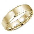 Men's 14K Yellow Gold Sandpaper 6mm Band