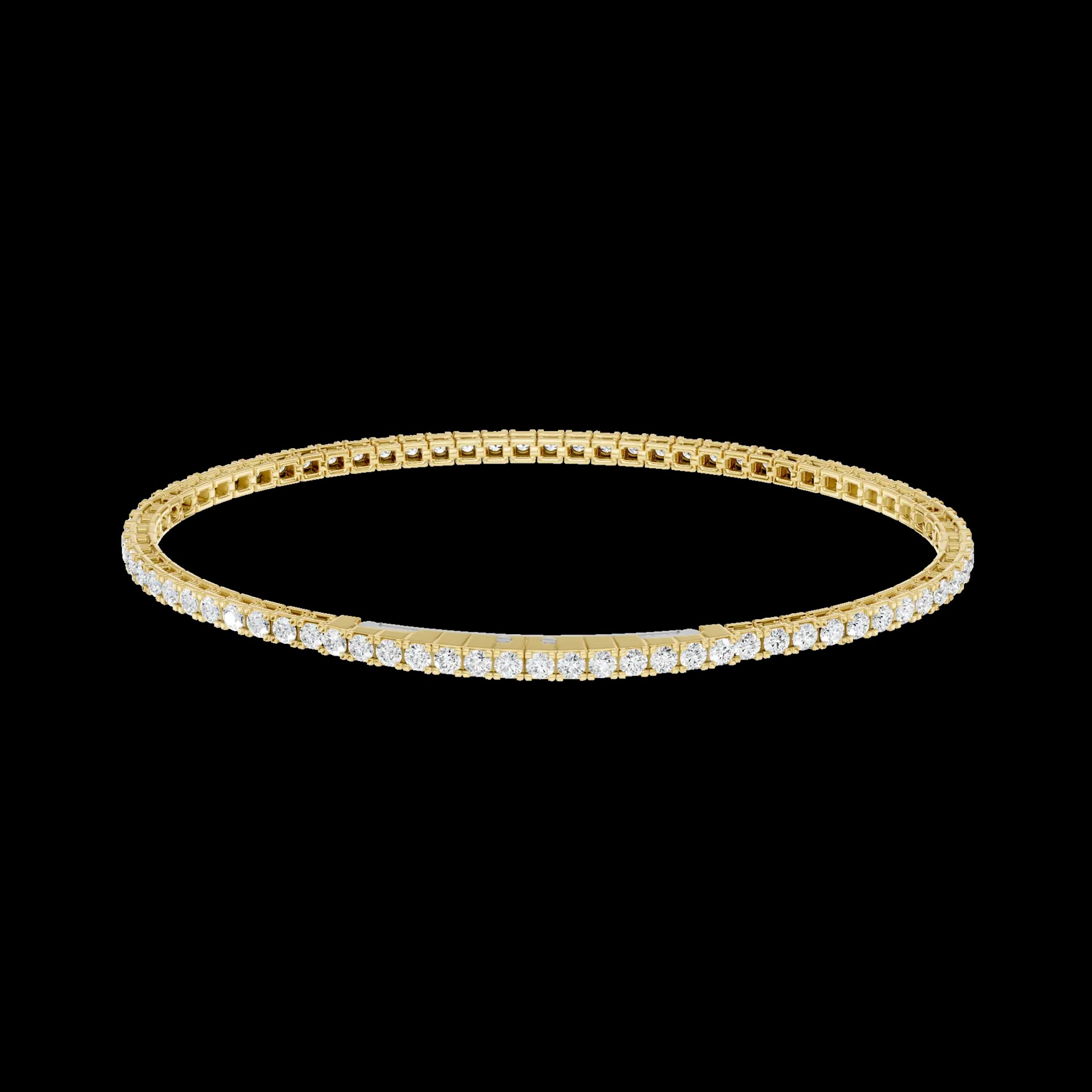 Women's 14K Yellow Gold Lab Grown Diamond Tennis Bracelet