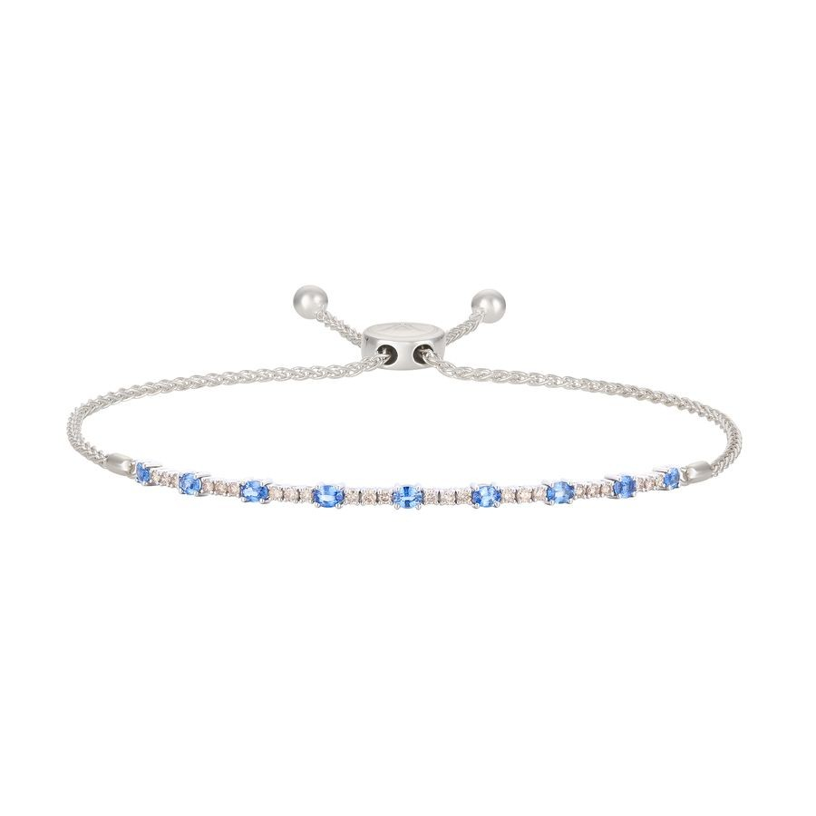 Women's 14K White Gold Sapphire Tennis Bracelet