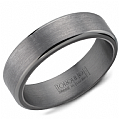 Men's Tantalum Gray Sandpaper 6mm Band