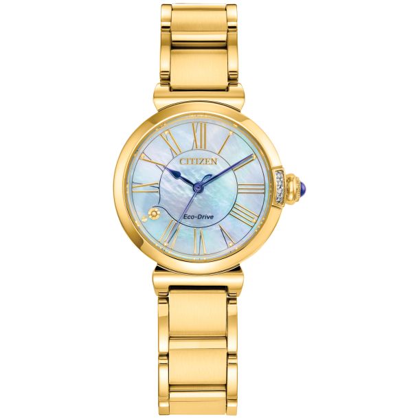 Women's Yellow Stainless Steel Dress Watch