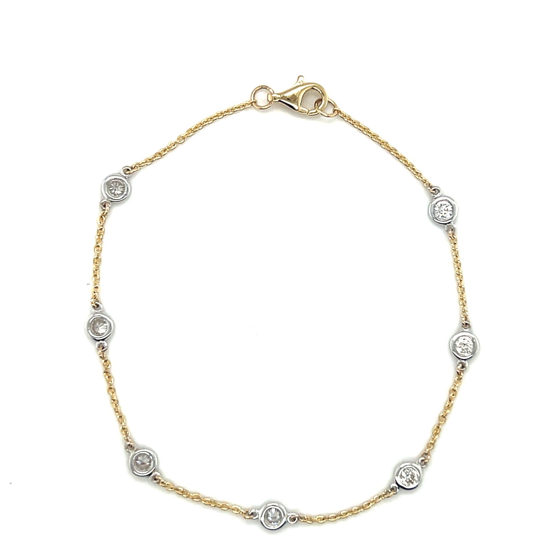 14K Polished Yellow Gold Cable Link Bracelet