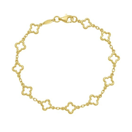 14K Yellow Gold Fancy Link Bracelet