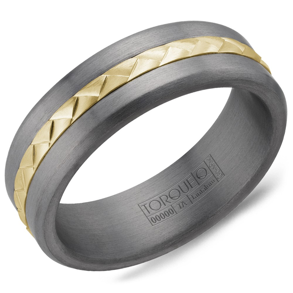 Men's Tantalum Two Tone Satin 7mm Band