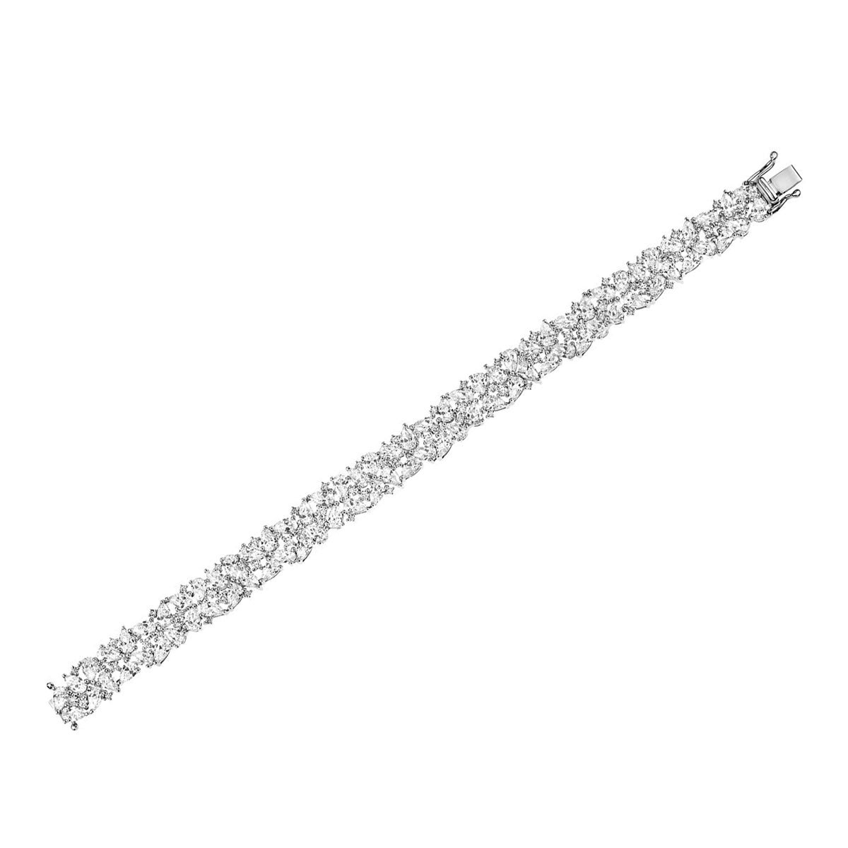 18K White Gold Diamond Tennis Bracelet