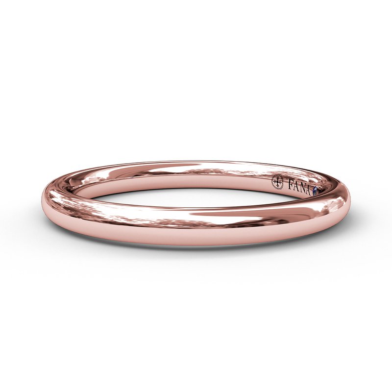 Women's Polished 14K Rose Gold Band